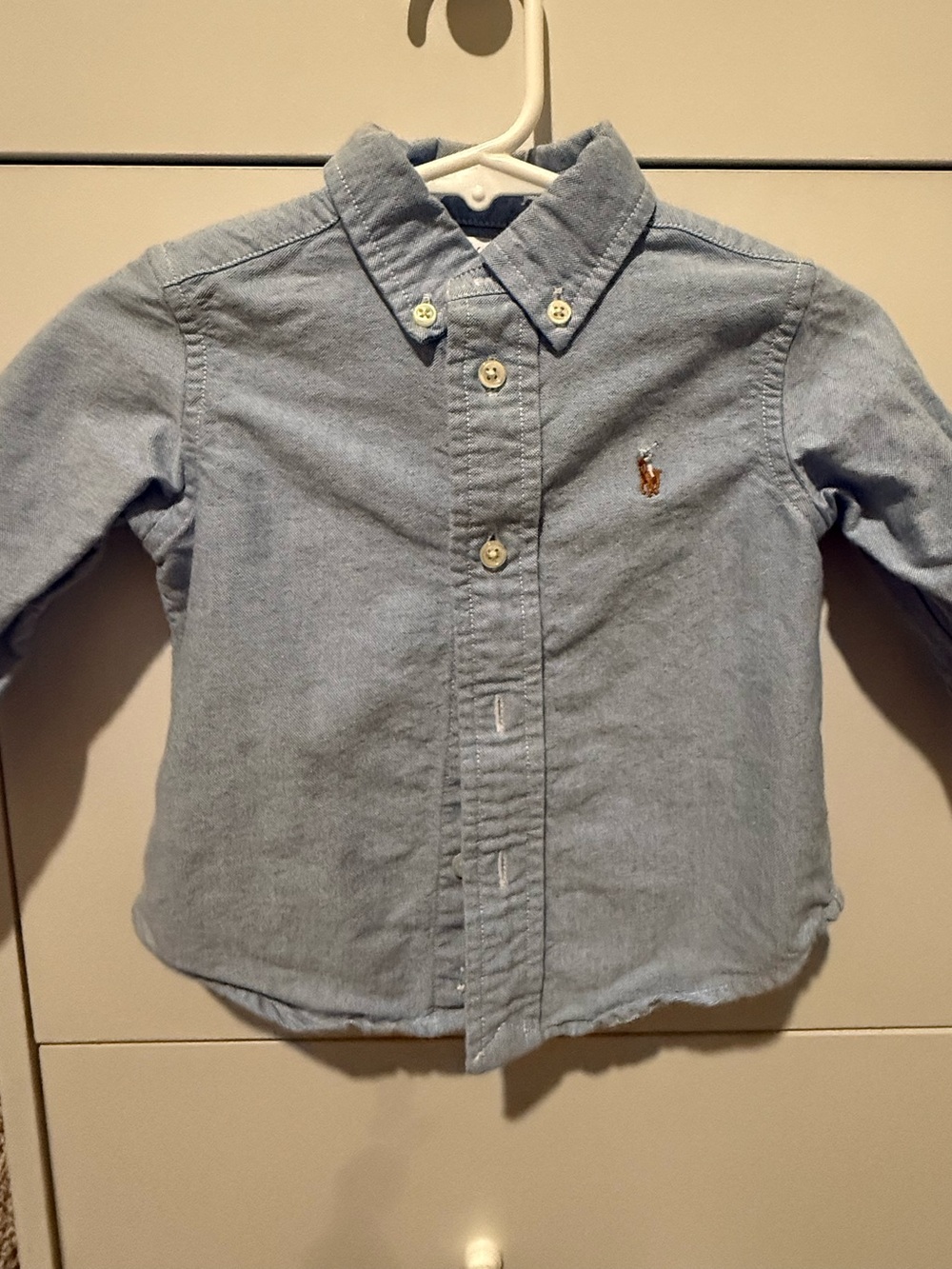 Ralph Lauren Light Blue Oxford Button-Down Shirt for Kids